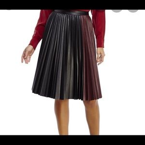 1 State Pleated Midi Skirt